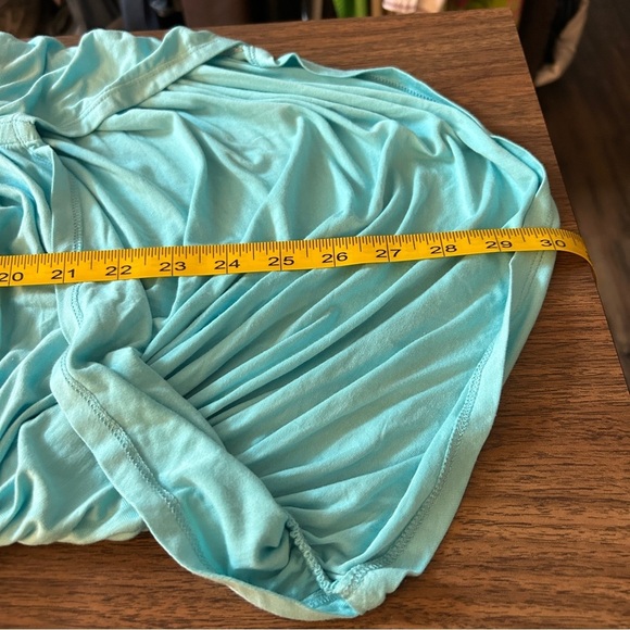 NWT Torrid Aqua Gathered Pencil Skirt - Picture 8 of 8